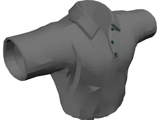 Golf Shirt 3D Model