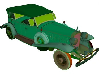 Cadillac V16M (1932) 3D Model