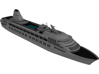 Cruise Ship 3D Model