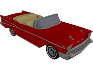 Chevrolet BelAir Convertible (1957) 3D Model