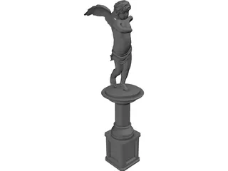 Cupid Statue 3D Model