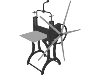 Antique Press 3D Model