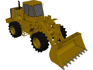 Tractor Front Loader 3D Model