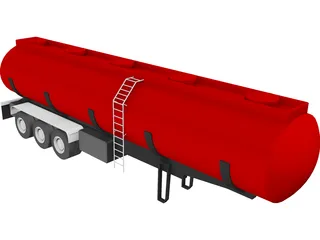 Tank Trailer 3D Model