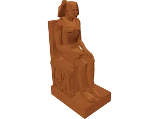 Khafre Statue 3D Model