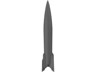 V-2 Rocket 3D Model
