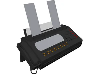 Fax Machine 3D Model