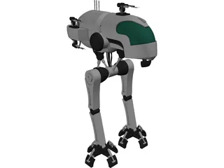 Robot Walker 3D Model