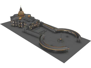 St. Peter's Basilica 3D Model