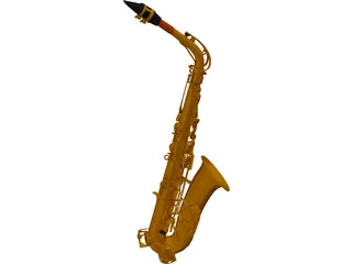 Saxophone 3D Model