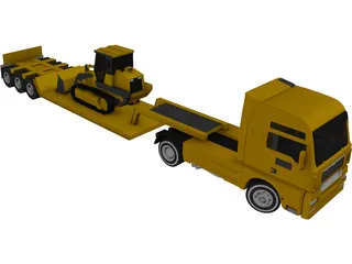 Euro Lowboy 3D Model