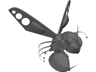 Metal Bee 3D Model