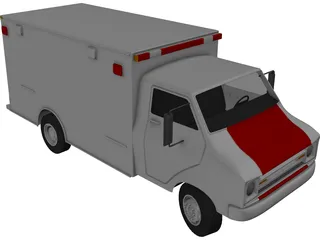 Ambulance Classic 3D Model