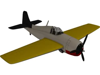 F4F Wildcat 3D Model