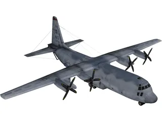Lockheed EC-130H Compass Call 3D Model