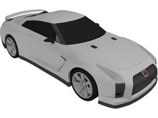 Nissan GT-R (2008) 3D Model