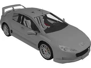 Peugeot 407 Rally Car Concept 3D Model