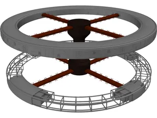 2001 Space Station 3D Model