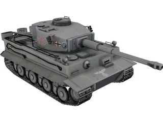 TIGER Tank 3D Model