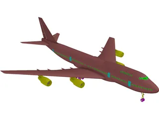 Boeing 747-200 3D Model