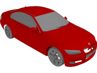 BMW 3-series Coupe (2006) 3D Model