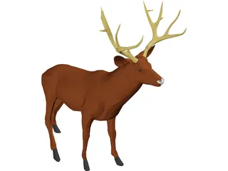 Deer Mule 3D Model