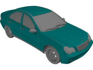 Mercedes-Benz C-class (2001) 3D Model