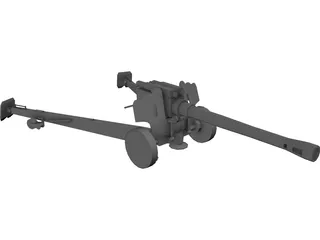 D-20 Howitzer 3D Model