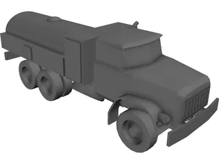 ZIL-131 Fuel Truck 3D Model