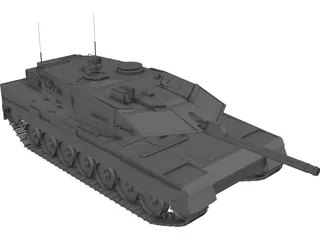 Leopard 2 A5 3D Model
