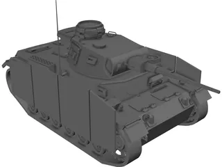 Panzer-3 Ausf.M 3D Model