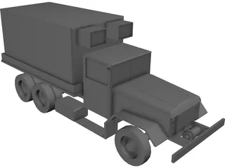 M35A2 Radio Truck 3D Model