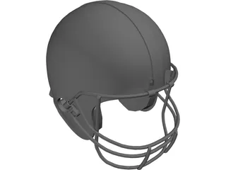 Football Helmet 3D Model