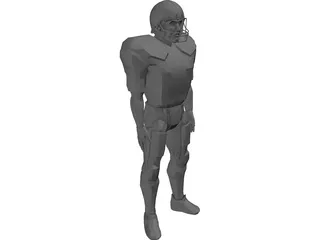 Football Player 3D Model