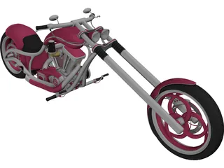 Custom Chopper 3D Model