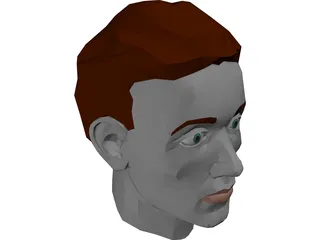 Face Muscles And Head 3D Model