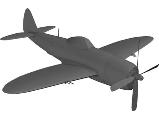 Republic P-47D Thunderbolt 3D Model