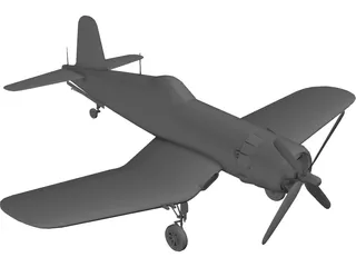 F4U-5 Corsair 3D Model