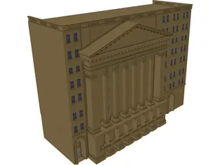 New York Stock Exchange 3D Model