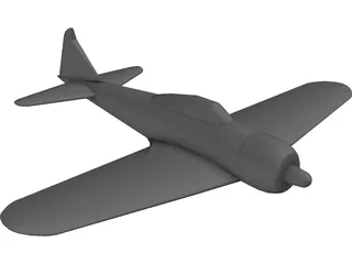 A6M Zero 3D Model