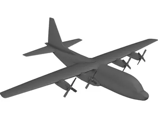 Lockheed C-130 Hercules 3D Model