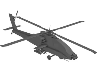 Boeing AH-64 Apache 3D Model