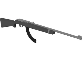 Ruger Rifle 3D Model