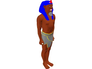 Egyptian Statue 3D Model