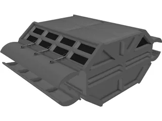 Spaceship Cargobox 3D Model