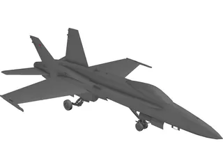 F-18A 3D Model
