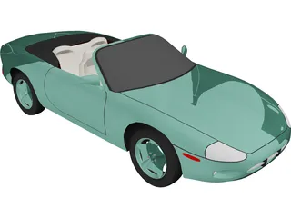 Jaguar XK8 Convertible (2000) 3D Model