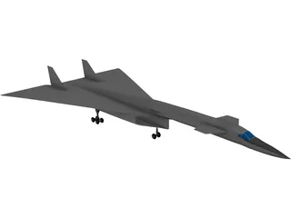 North American XB-70 Valkyrie 3D Model