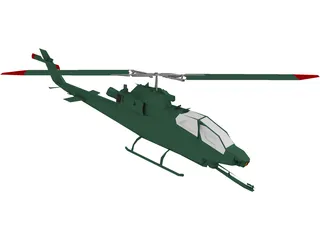 Bell AH-1 Cobra 3D Model