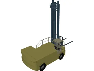 Forklift Boat 3D Model